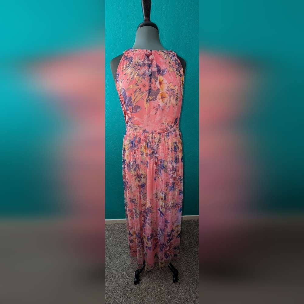 Floral Pink Maxi Dress